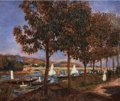 Le Pont D Argenteuil - Pierre-Auguste Renoir painting on canvas